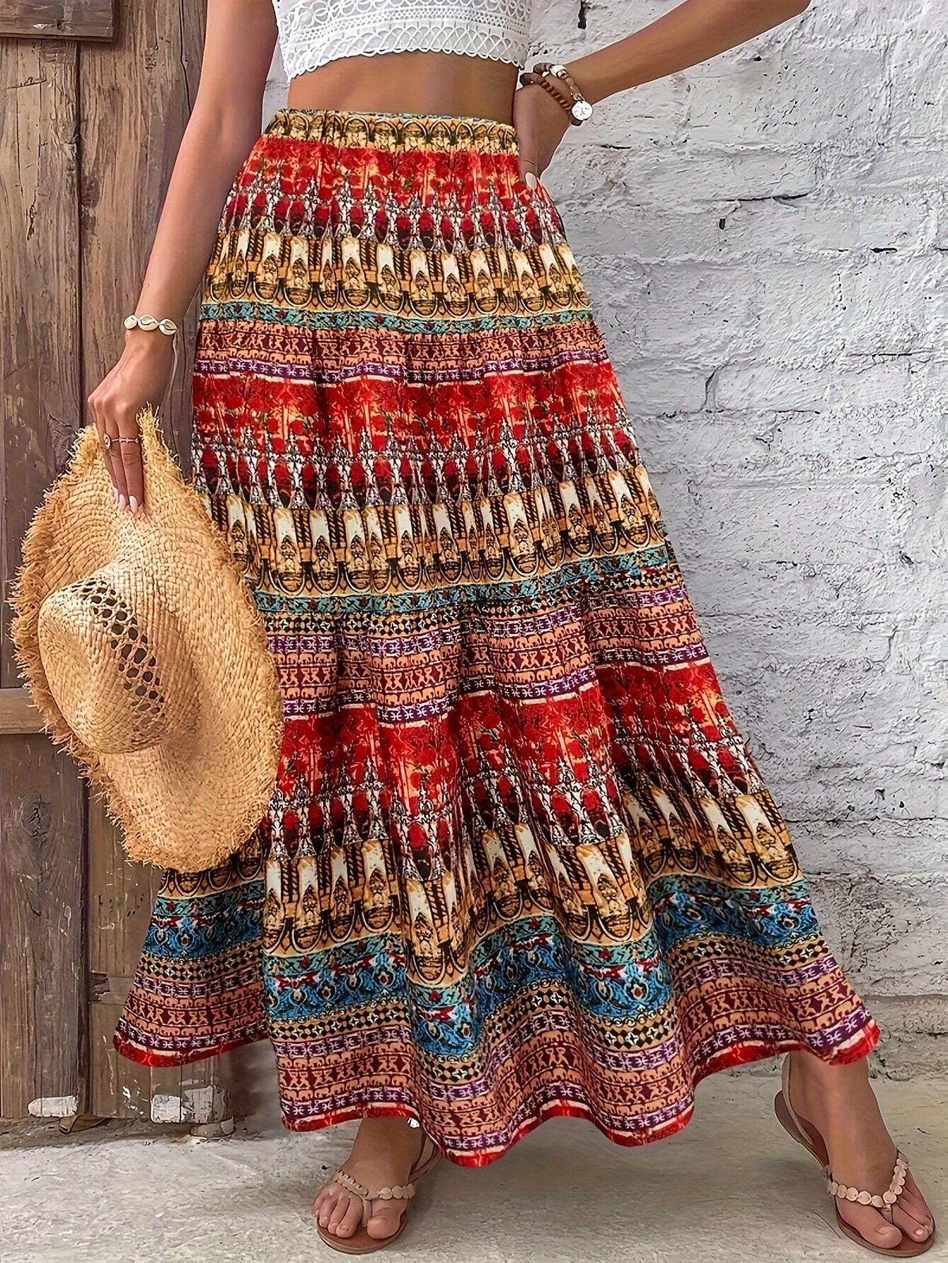 Meral | Plus Size Vintage Skirt